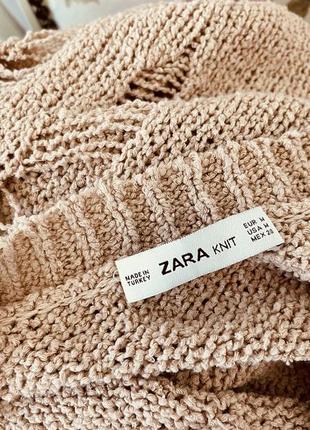 Zara рваный оверсайз свитер7 фото