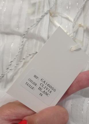 Белый котоновый сарафан с завязками франция garance7 фото