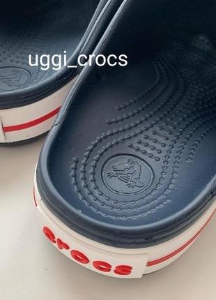 Крокс иемно синие navy crocs crocband kids2 фото