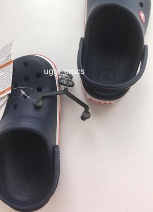 Крокс иемно синие navy crocs crocband kids3 фото