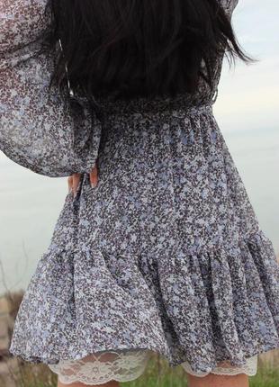 Платье с трендовым воротником 😍7 фото