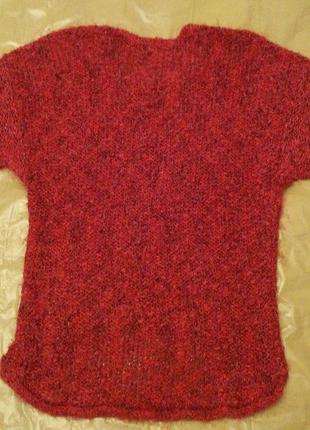 Розовый "волосатый" свитер размер 10-123 фото
