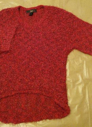 Розовый "волосатый" свитер размер 10-122 фото