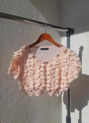 Интересная летняя короткая накидка кроп топ