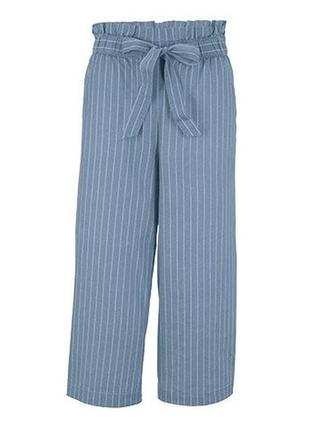 Суперские стильные брюки-кюлоты, лен от tcm tchibo (чибо), германия, от s до м1 фото