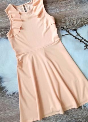 Нежное платье персикового цвета candy1 фото