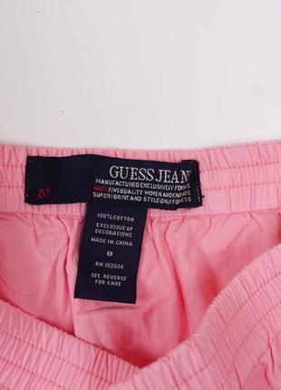 Спідниця guess jeans з рюшами рожева котон2 фото