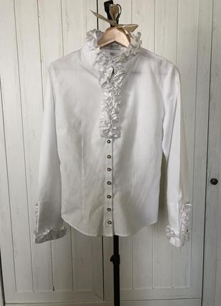 Блуза, белая блуза, винтаж.5 фото