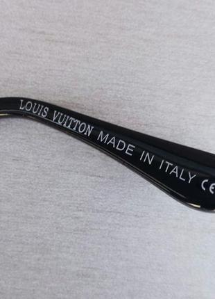 Окуляри в стилі louis vuitton модні жіночі сонцезахисні окуляри лінзи сірі дзеркальні з лого в золоті7 фото