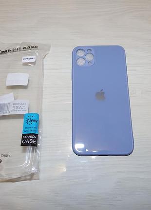 Чехол накладка на dm clear case для Apple 11 Pro max glass designo lavender grey