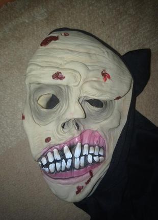 Реалистичная маска силиконовая на хеллоуин или новый год3 фото
