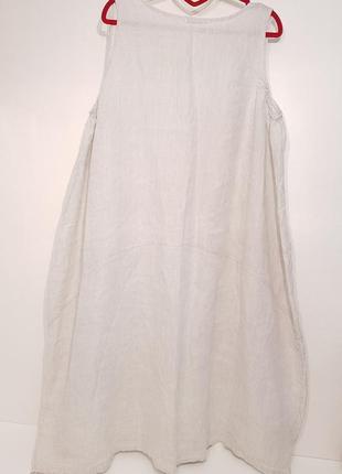 Шикарное платье в стиле бохо модель кокон италия оверсайз лен8 фото