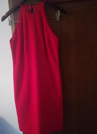 Платье красное до колен сукня плаття