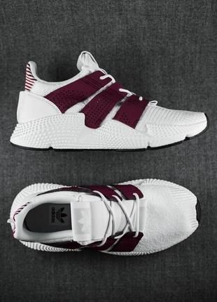 Мужские летние кроссовки🆕adidas prophere🆕белые с бордовым дышащие адидас9 фото