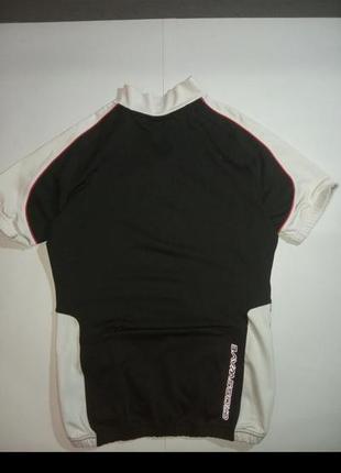 Sale чорно біла футболка спортивна велоспорт велосипедна з кишенями2 фото