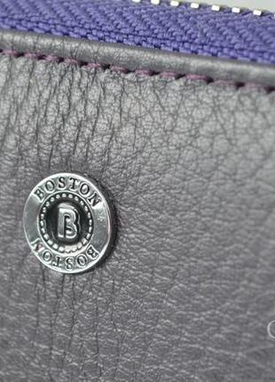 Кошелек 1234 натуральная кожа темно-фиолетовый4 фото