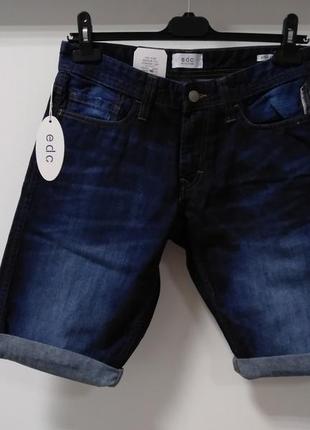 Брендовые мужские джинсовые шорты edc by esprit сша америка оригинал бренд