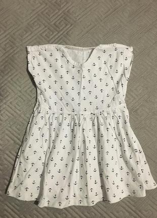 Котоновое плаття на дівчинку 12-18 міс