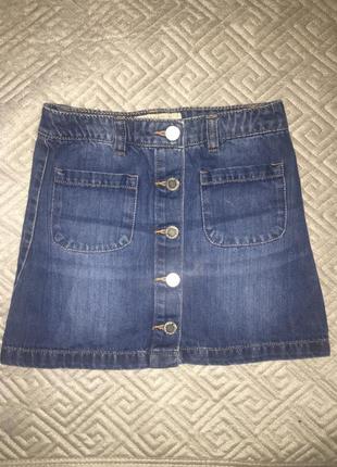 Джинсовая юбочка некст на девочку 8 лет