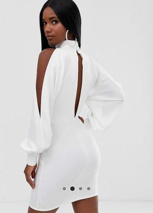 Платье asos цвет айвори s 4