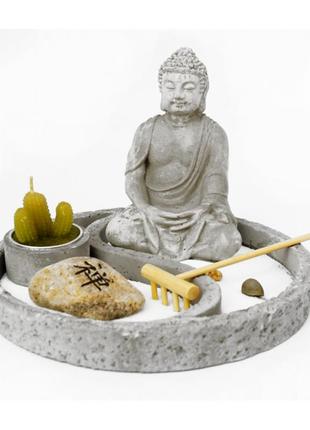 Сувенир буддистский дзен набор сад камней будда-5