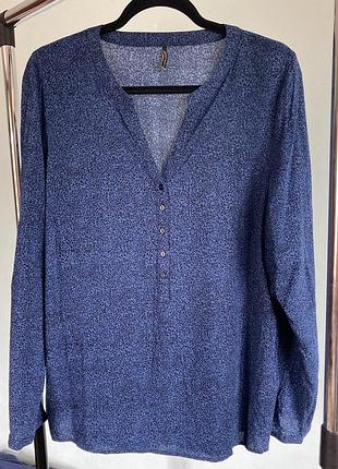 Блуза топ soyaconcept натуральная ткань леопардовый принт