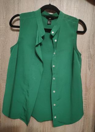💚 стильна зелена блуза від h&m