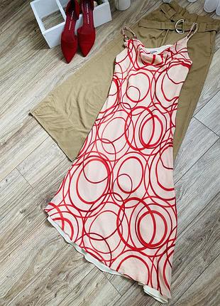 Шовкова сукня, сукня міді 100% шовк