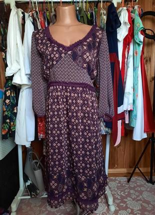 Плаття в стилі бохо етно велике фіолетове per una1 фото