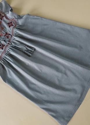 Топ распашонка, блуза с вышивкой next