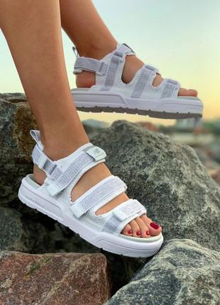 Босоніжки new balance sandal white reflective сандалі