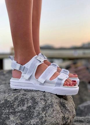 Босоніжки new balance sandal white reflective сандалии9 фото