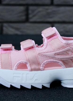 Босоніжки fila disruptor sandal pink боссоножки10 фото