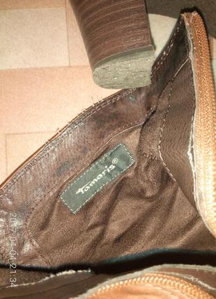 Ботинки кожаные tamaris размер 362 фото