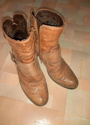 Ботинки кожаные tamaris размер 363 фото