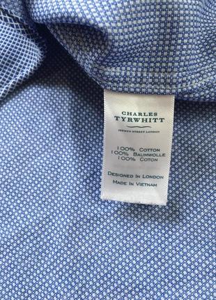 Luxury брендовая мужская рубашка charles tyrwhitt оригинал4 фото