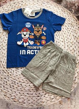 Костюм для мальчика футболка шорты щенячий патруль