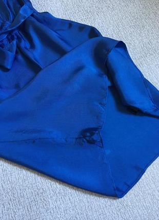 Платье електрик синее платье вискоза женское платье под атлас синее з поясом вискоза f&f- s,m.7 фото