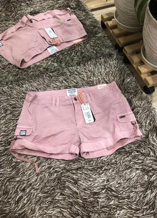 Стильные шортики superdry tencel rookie cargo short3 фото