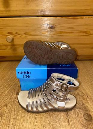 Кожаные босоножки гладиаторы stride rite - стелька 16,5 см