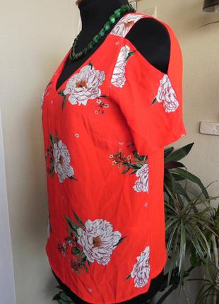 Красивая лёгкая летняя футболка-блуза/ новая/   f&f