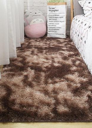 Пухнастий килимок приліжковий з довгим ворсом1 фото