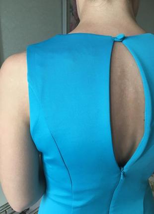 Нарядное голубое платье по фигуре4 фото
