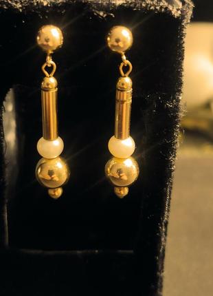 Сережки гвоздики проба 14 k gf 3