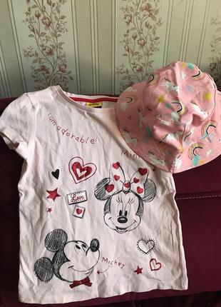 Нарядная футболка блестки микки минни disney george next zara minnie mouse