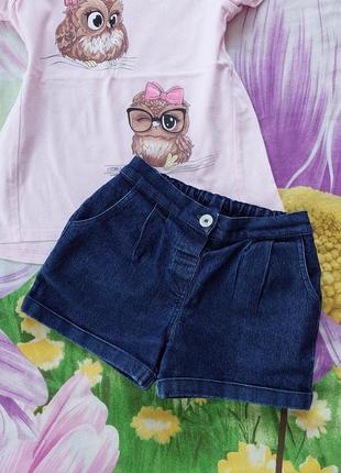 Джинсовые шорты на девочку/літні джинсові шорти1 фото