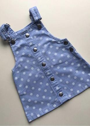 Стильный сарафан платье комбинезон на девочку базовый на любую пору года