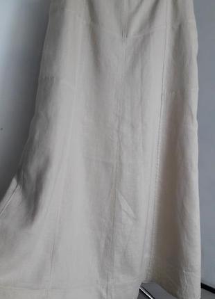 Распродажа!!!!шикарная длинная льняная юбка от kaliko, 14(40/42)