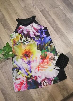 Красивое, очень лёгкое платье сукня цветы. julien macdonald1 фото