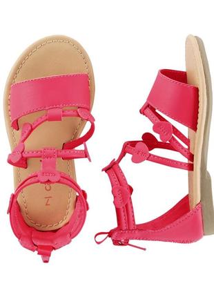 Сандалі carters pink heart